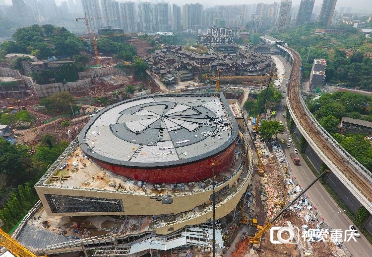 2021年5月19日,在位于沙坪坝区磁器口金碧正街的"重庆·1949"大剧院