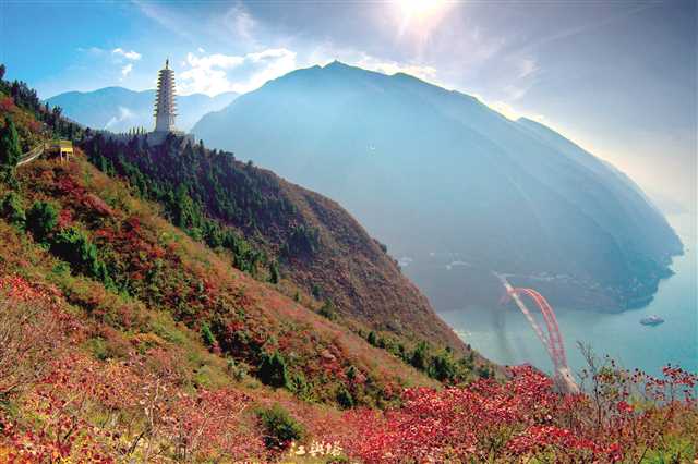 在巫山神女峰脚下的抱龙镇青石村,三峡移民易光琼开的农家乐迎来了