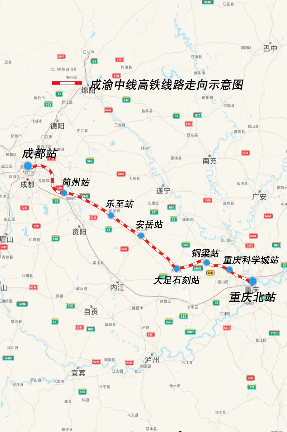 图源:西南铁路正线全长292公里,设计时速350公里