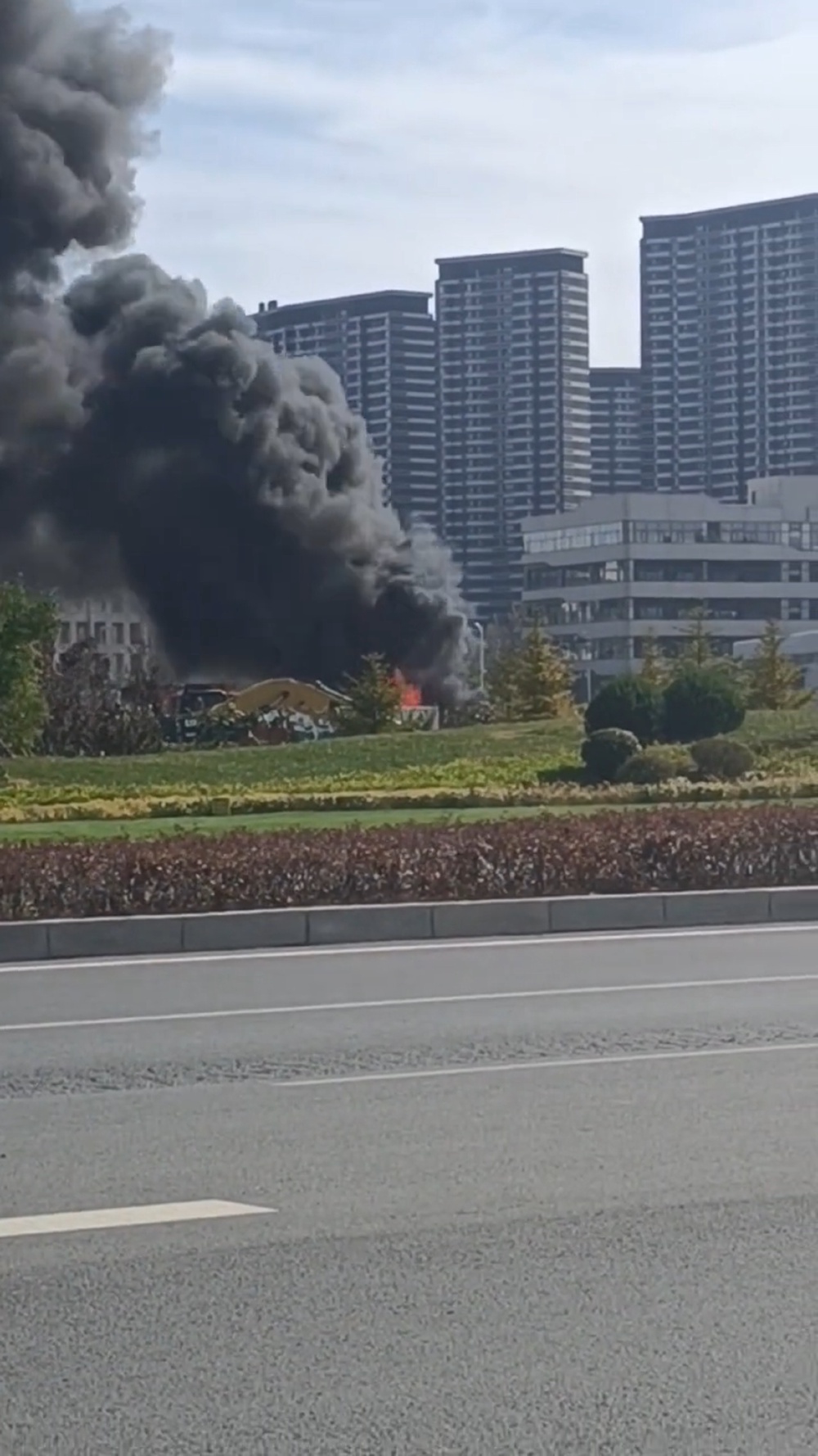 大连碧海山庄大火事件图片