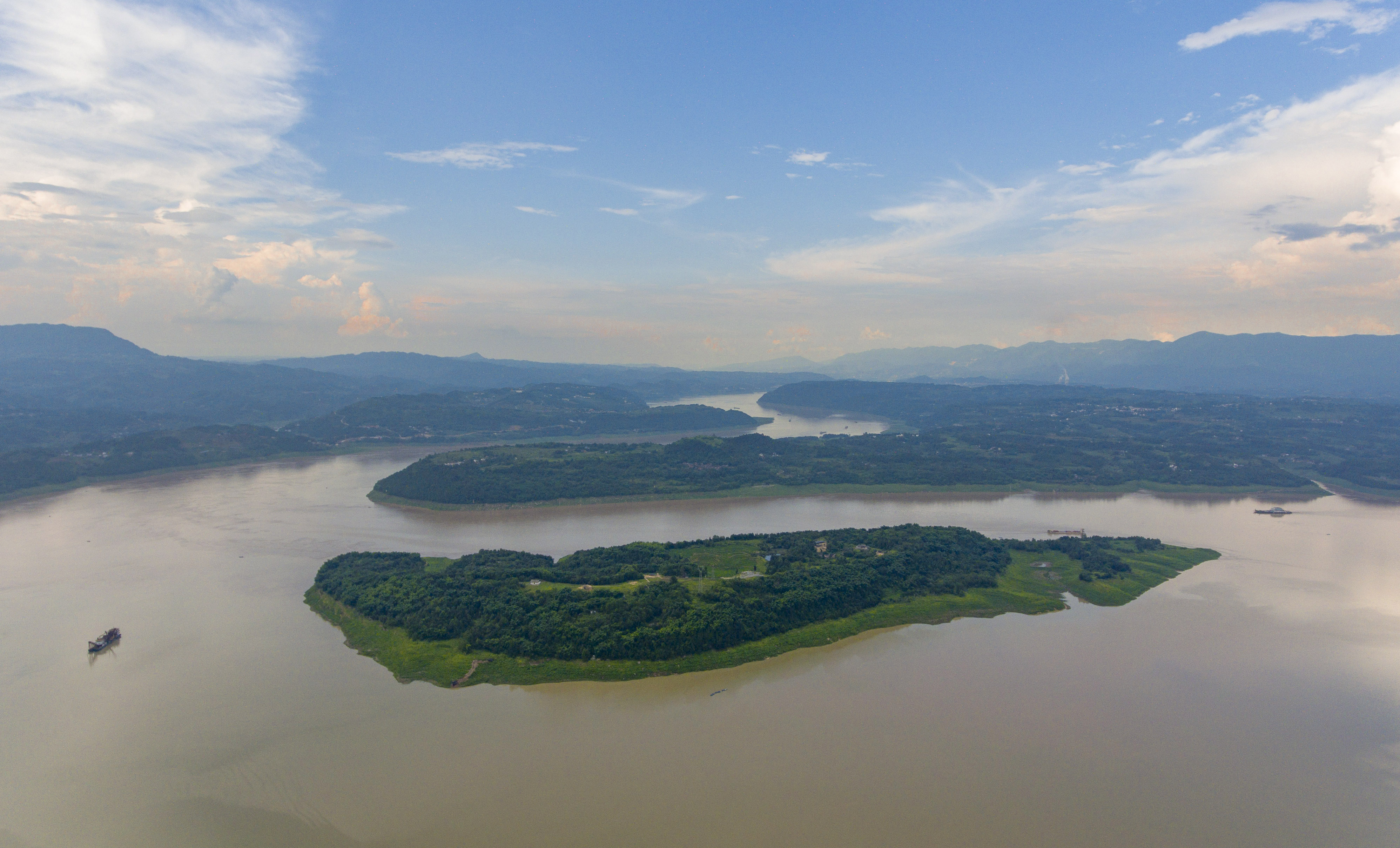 忠县皇华岛湿地公园图片