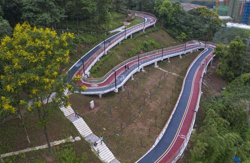 視覺重慶重鋼崖線山城步道一期完工