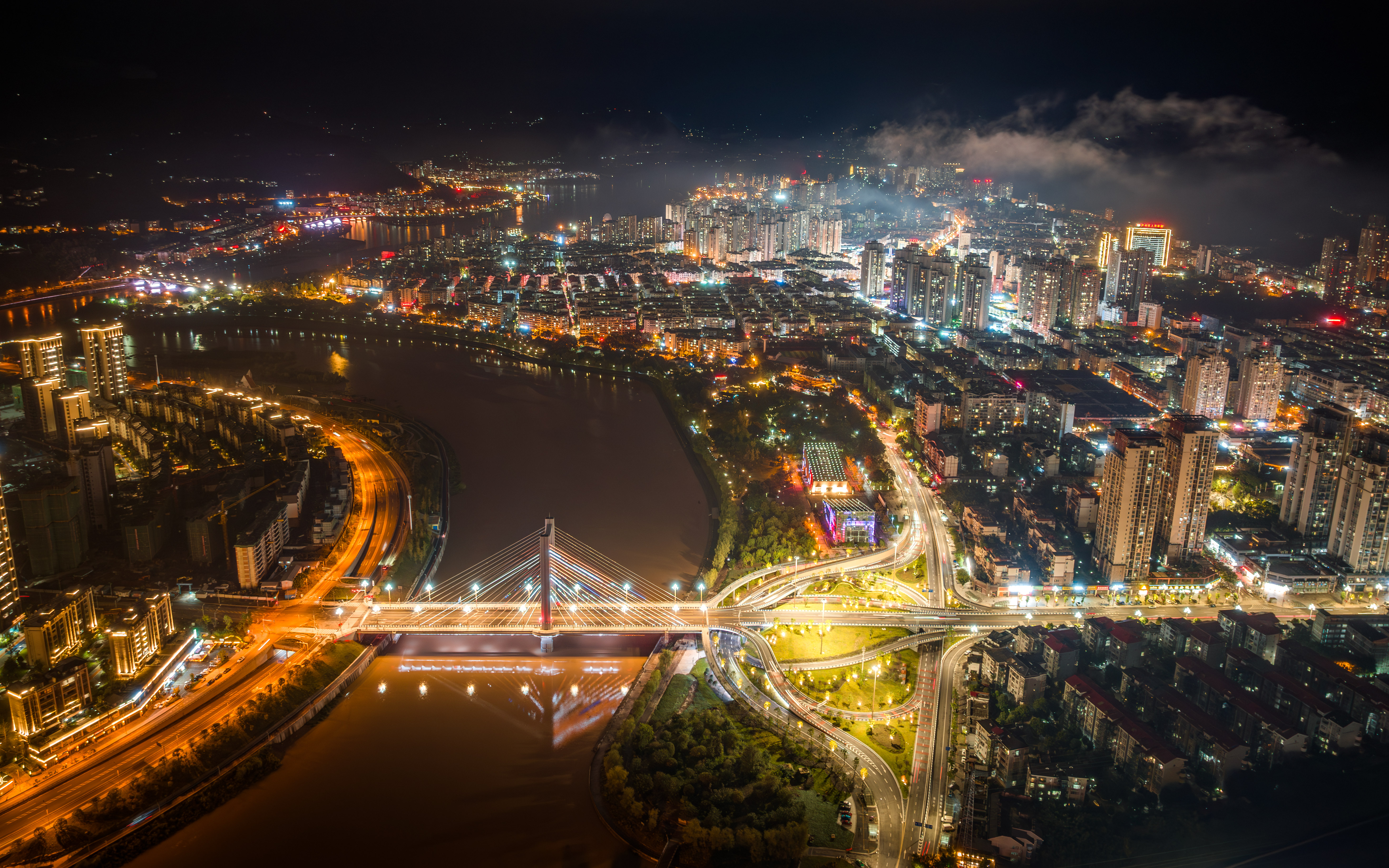 重庆市开州区夜景图片