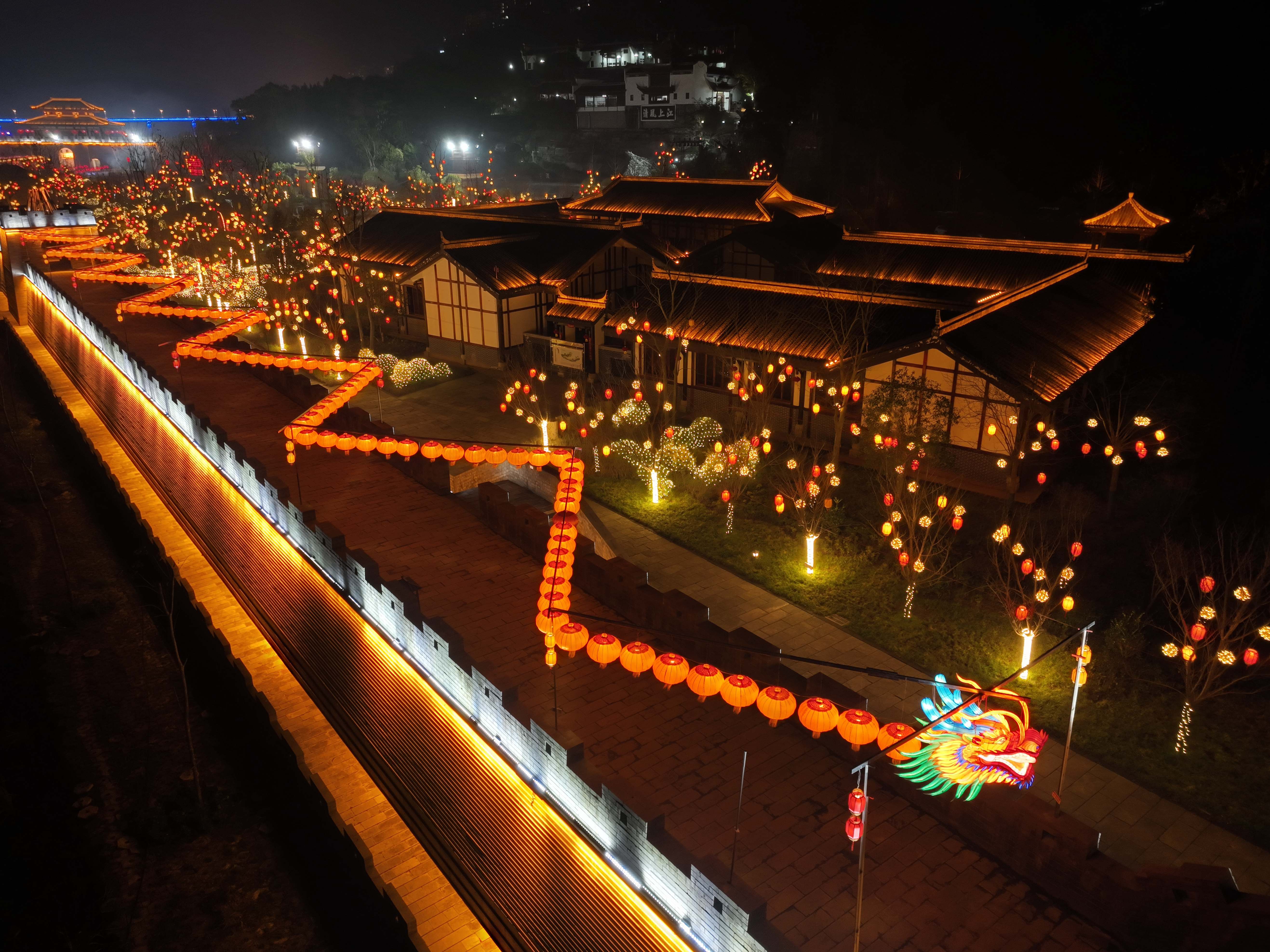 云阳夜景图片