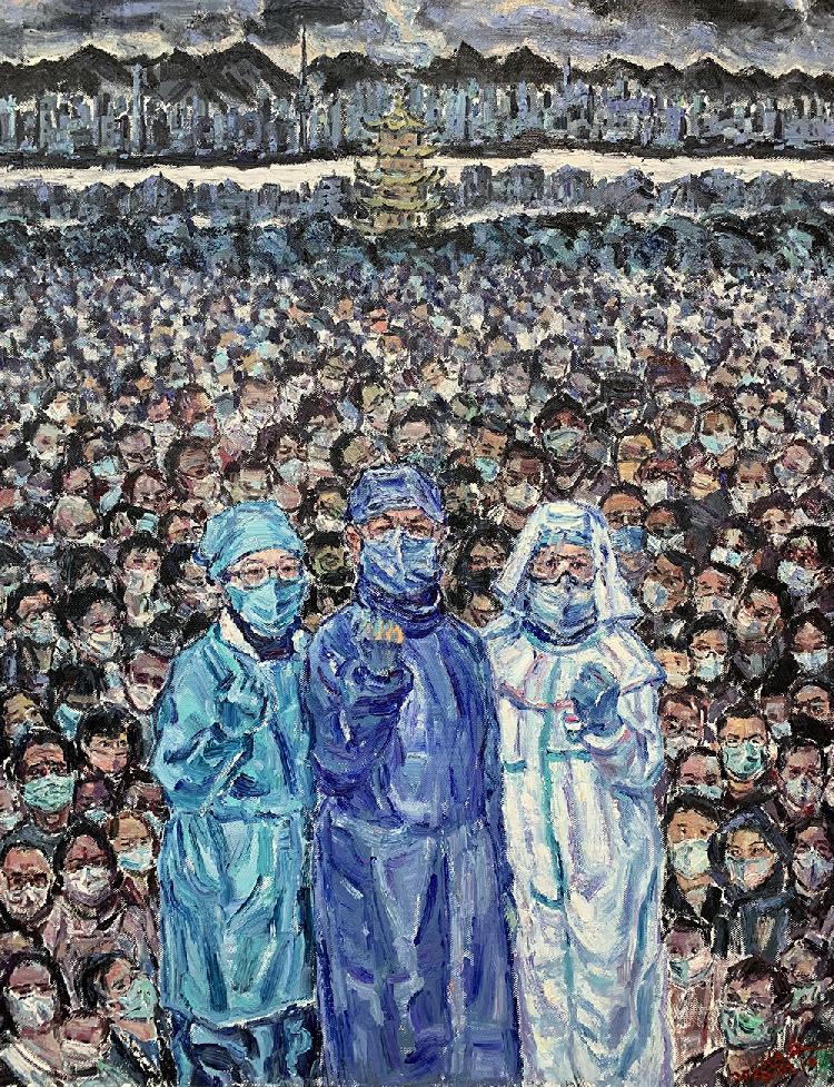 黄作林《武汉日记.立春》 油画 180X140cm.jpg