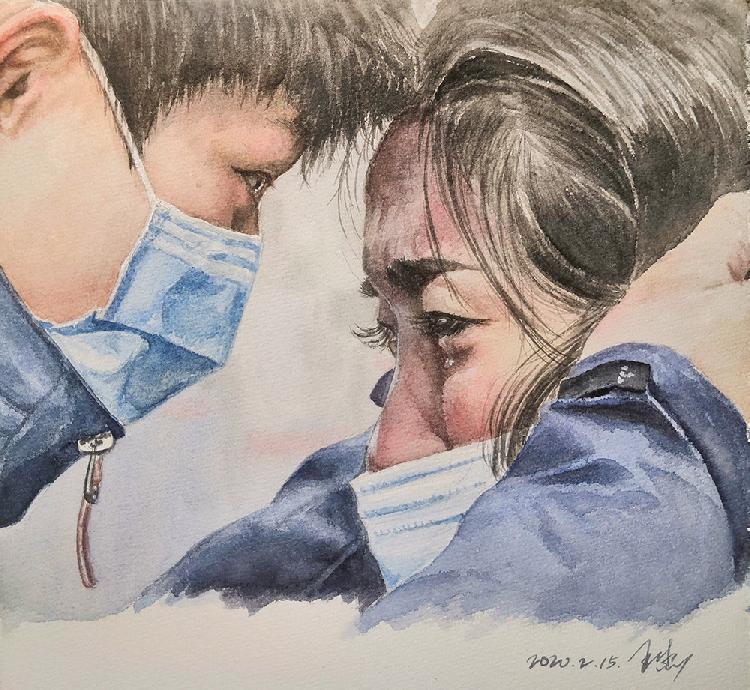 18级美术学院 绘画班 加油！别哭！王杰 水彩.jpeg