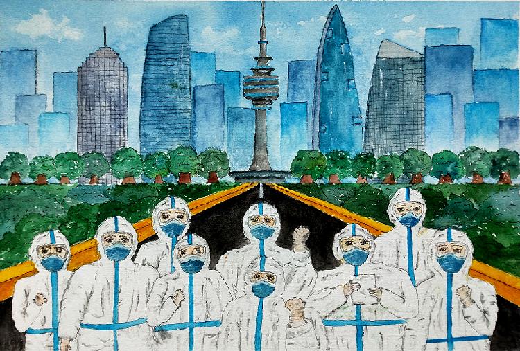 32.勇敢的白衣天使 作者：曾昕 15岁 重庆市彭水苗族土家族自治县中学高2022届22班 辅导老师：王宽.jpg