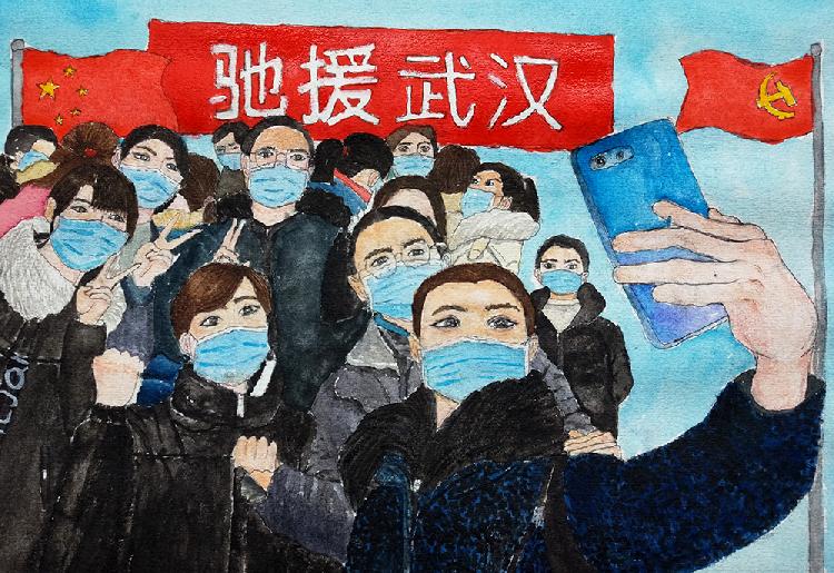 53.齐心抗战病毒——出征前 作者：曾星 重庆市彭水苗族土家族自治县中学高2020届22班 辅导教师：王宽.jpg