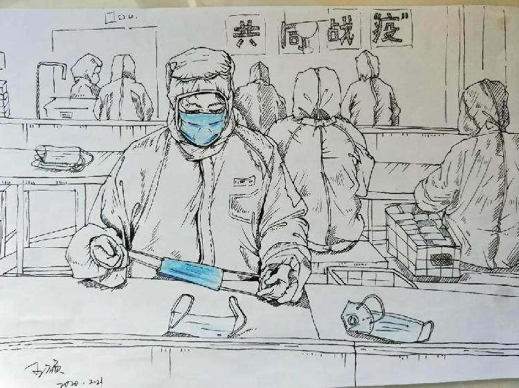 2017级 雕塑系 王硕《这一刻，共同战“疫情”》.jpg